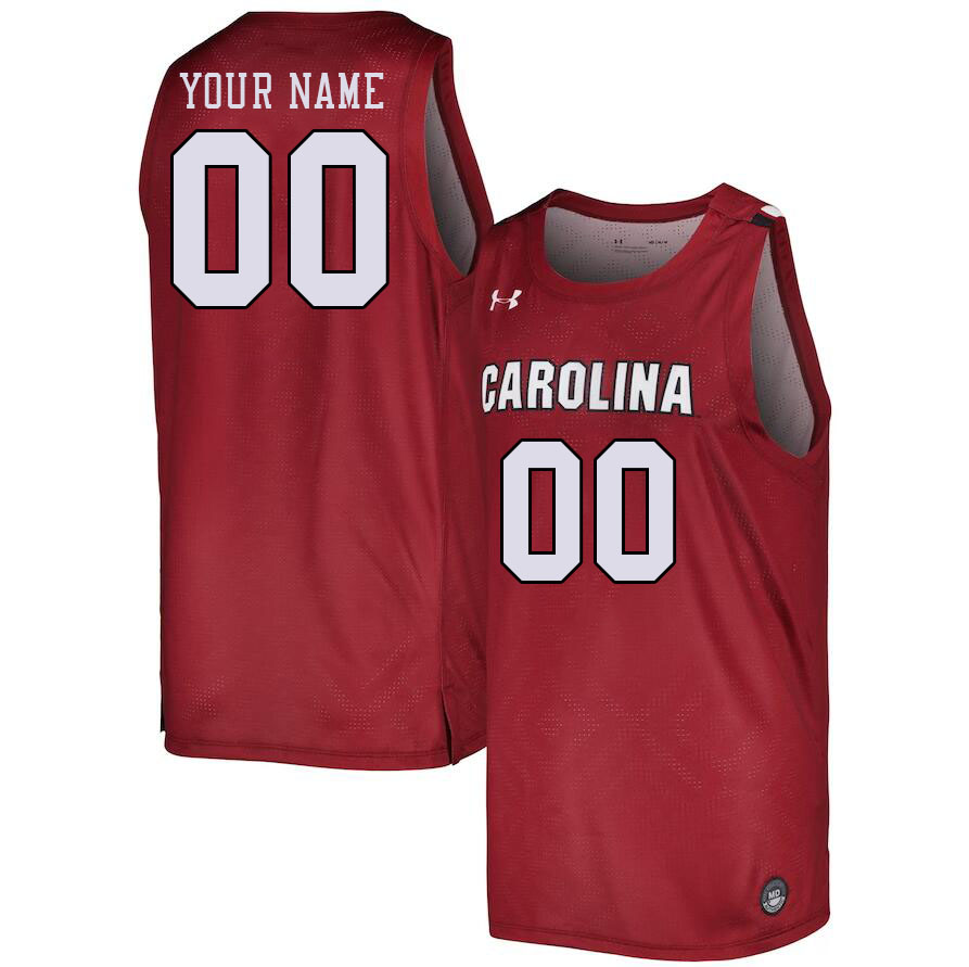 Custom South Carolina Gamecocks Name And Number College Basketball Jerseys Stitched-Garnet